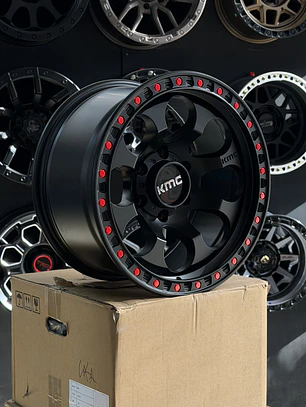Llanta 17x9 6x139.7 et 0 kmc negro mate (4 llantas)