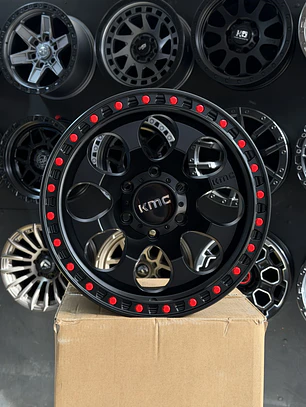 Llanta 17x9 6x139.7 et 0 kmc negro mate (4 llantas)