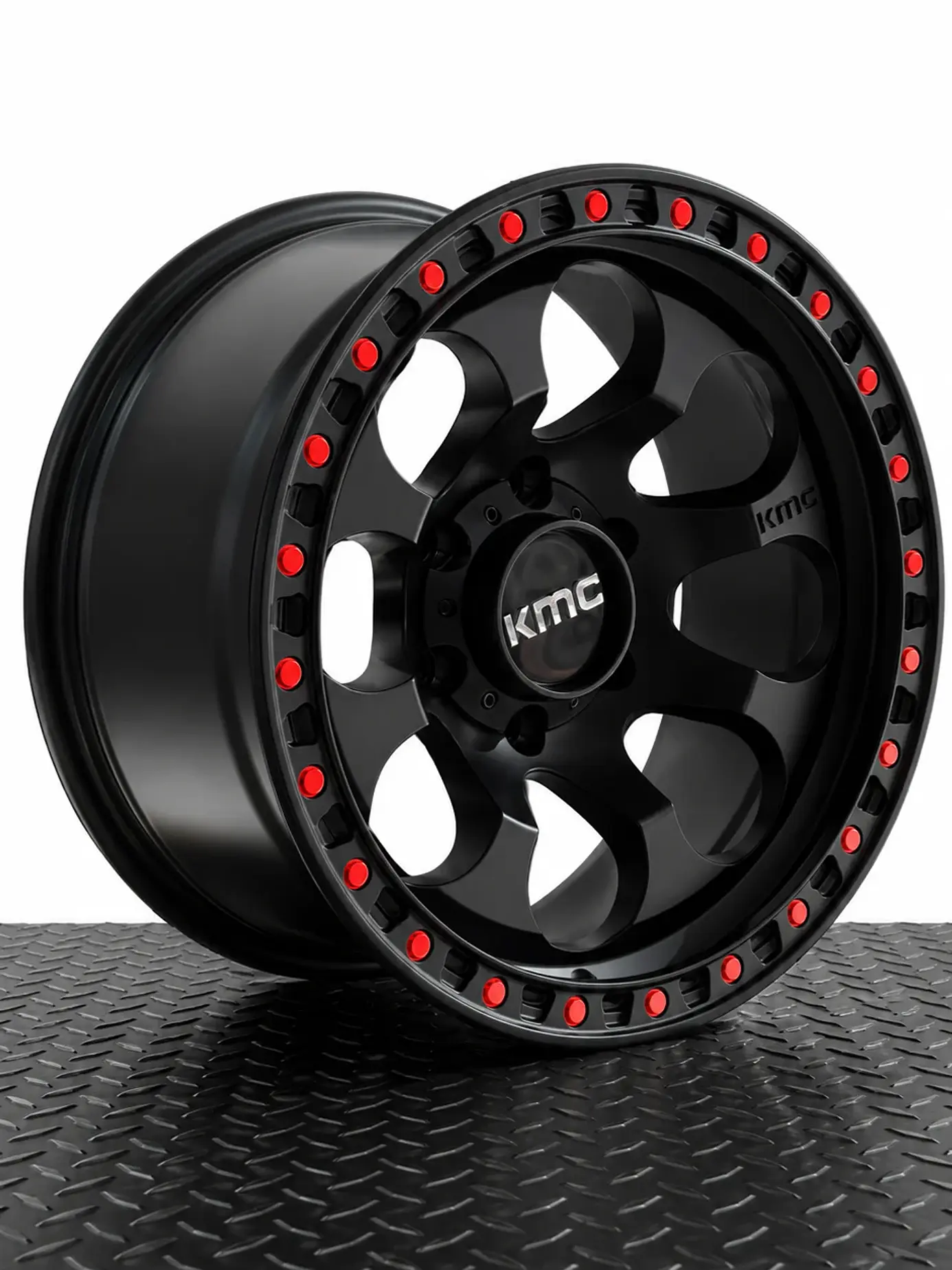 Llanta 17x9 6x139.7 et -10 kmc negro mate (4 llantas) 1