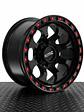 Llanta 17x9 6x139.7 et -10 kmc negro mate (4 llantas) - Miniatura 1