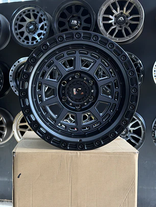 llanta 17x10 6x135 et -15 negro- gris mate (4 llantas)