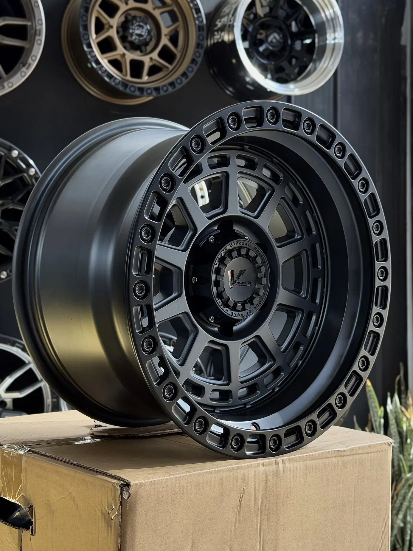llanta 17x10 6x135 et -15 negro- gris mate (4 llantas) 3