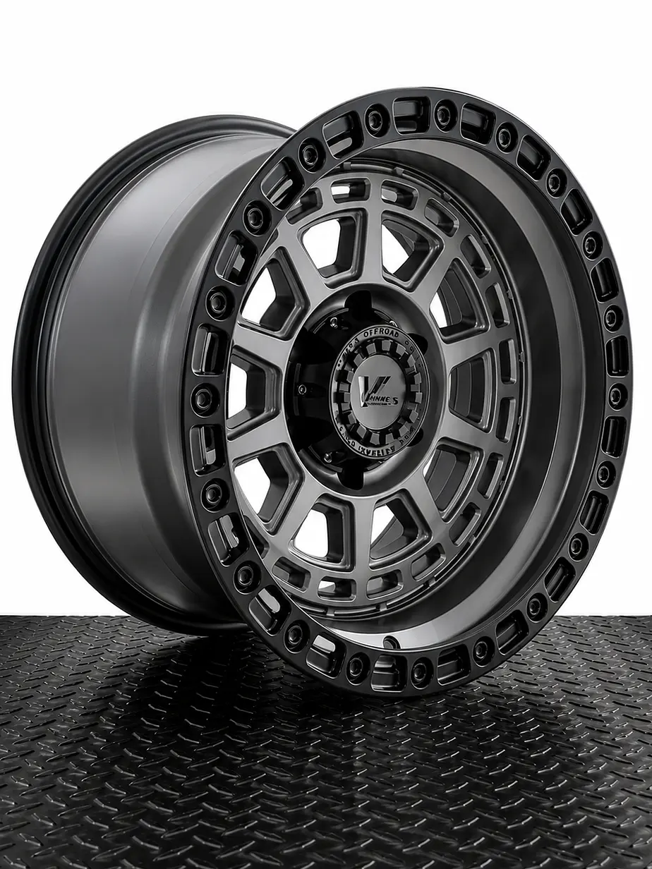 llanta 17x10 6x135 et -15 negro- gris mate (4 llantas) 1
