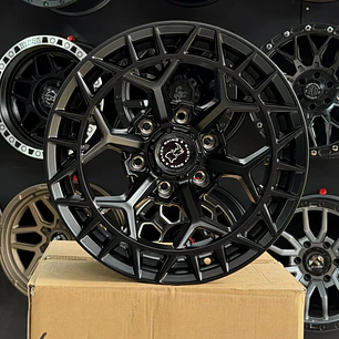 llanta 17x9 6x139.7 et -15 blackrhino negro mate (4 llantas)