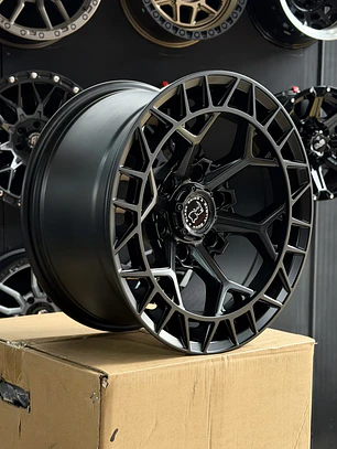llanta 17x9 6x139.7 et -15 blackrhino negro mate (4 llantas)