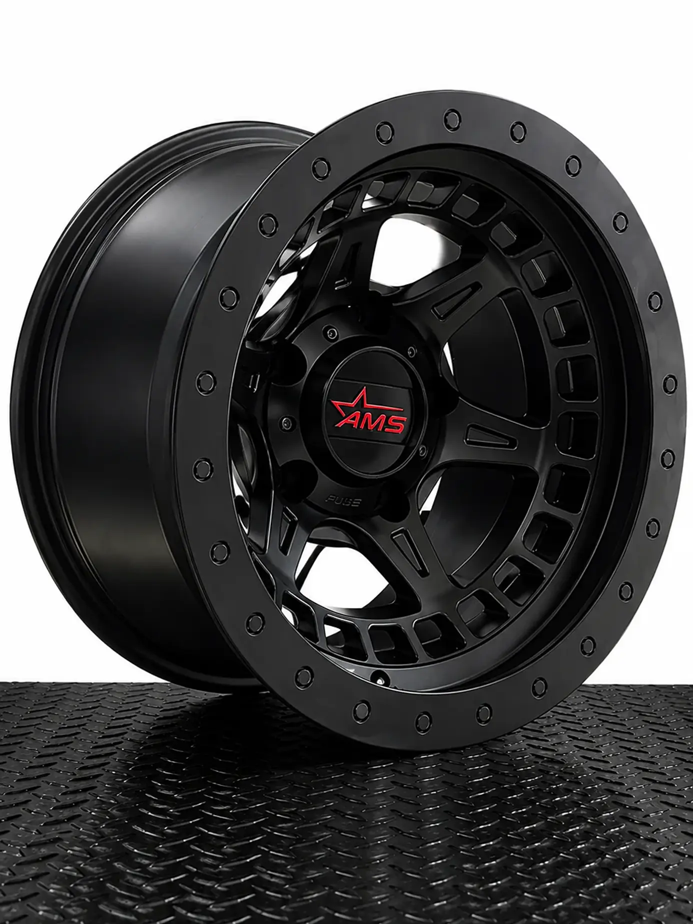 llanta 15x10 5x114 ams negra mate ( 4 llantas ) 1
