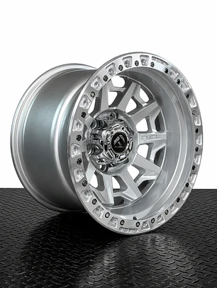 LLANTA 16X10 6X139 ET -25 FUEL SILVER GLOSS