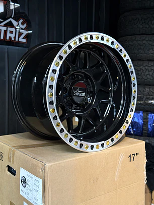 LLANTA 16X10 6X139 ET -25 AMS NEGRO GLOSS