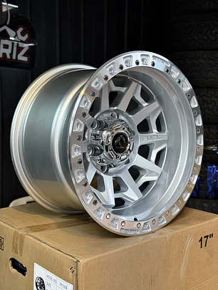 LLANTA 16X10 6X139 ET -25 FUEL SILVER GLOSS