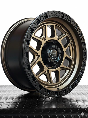 llantas 17x9 6x139.7 et 0 blackrhino bronce ( 4 llantas)