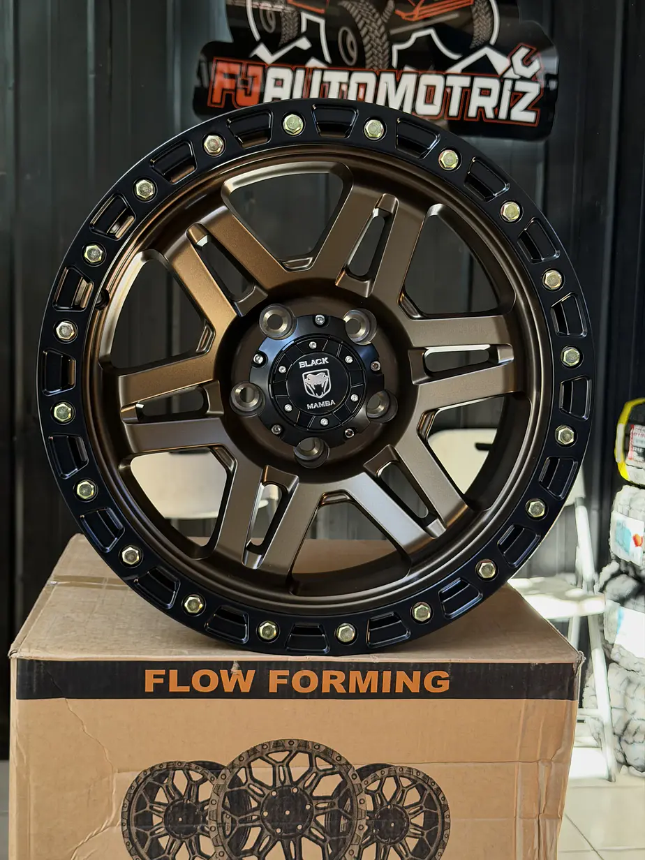 LLANTA 17X9 5X127 ET -12 BLACK MAMBA BRONCE 1