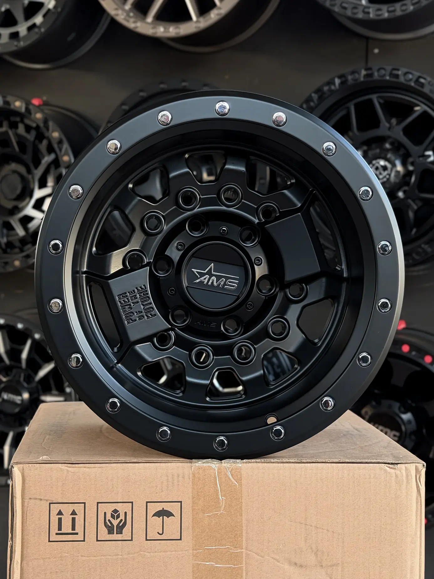 Llantas 16x10 6x139.7 et -25 ams negro mate  2
