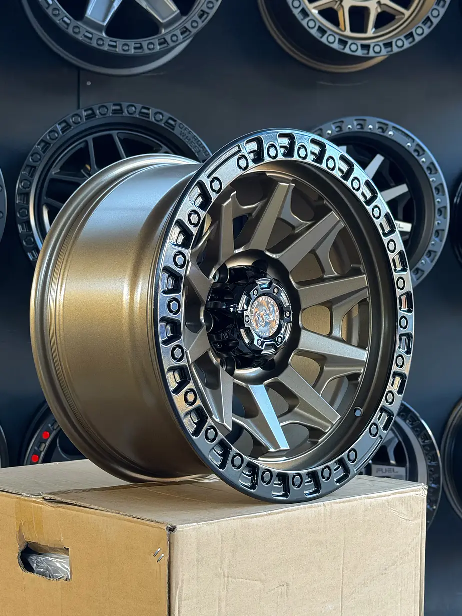 Llantas 17x9 6x139.7 et -12  blackrhino bronce mate 1