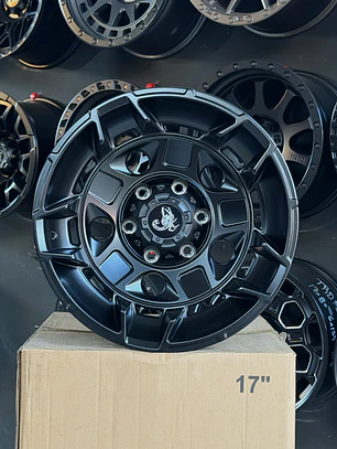 Llantas 17x9 6x139.7 et -5 scorpion negro mate 