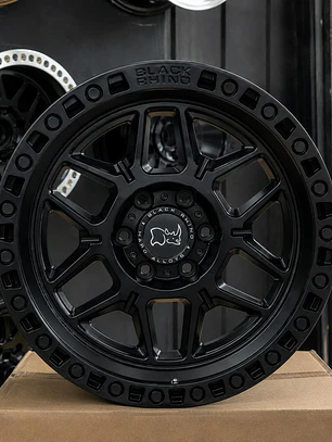 17X9 6x130 et -10 black rhino negro mate