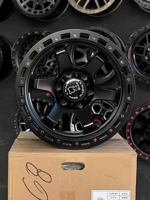 Llantas 17x9 6x139.7 et -25 blackrhino negro mate 