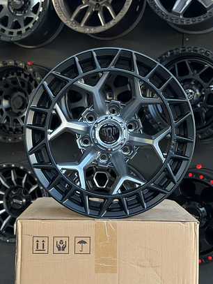 Llantas 17x9 6x139.7 et -15 Gris matte ( 4 llantas )