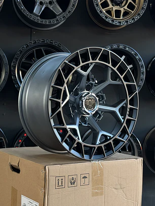 Llantas 17x9 6x139.7 et -15 Gris matte ( 4 llantas )