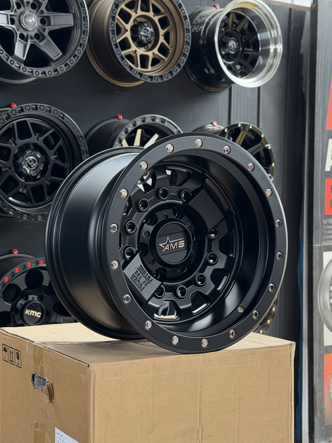 Llantas 16x10 6x139.7 et -25 ams negro mate  1