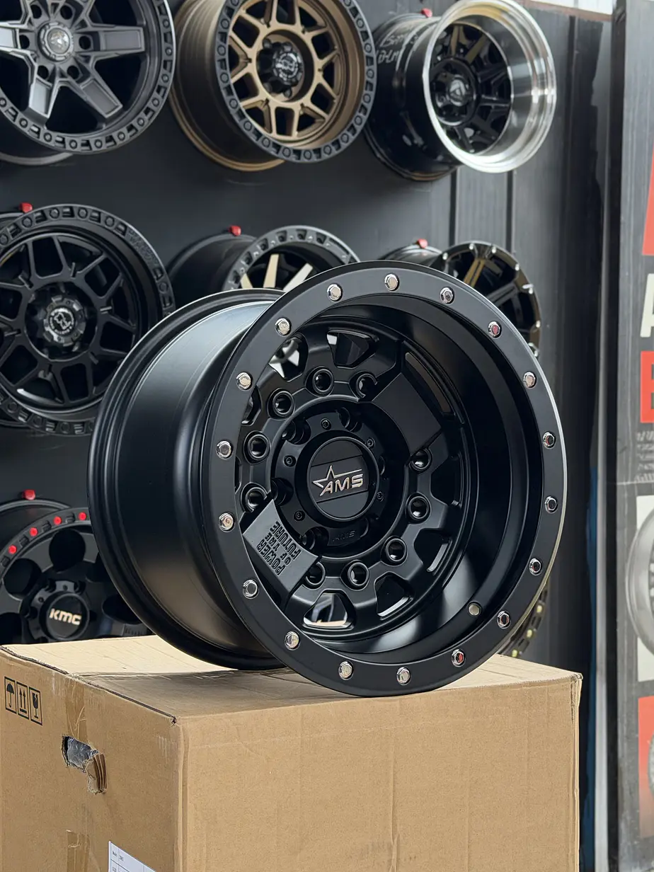 Llantas 16x10 6x139.7 et -25 ams negro mate  1