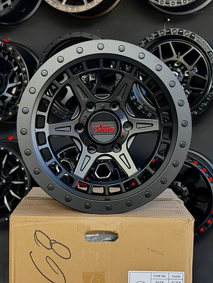 Llantas 17x9 6x139.7 et -15 ams negro mate 