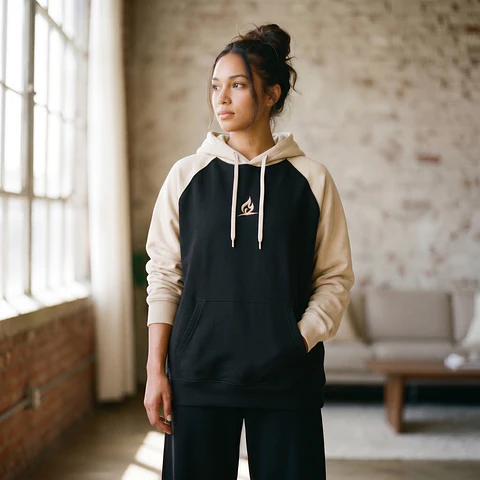 Beige Fade Hoodie 