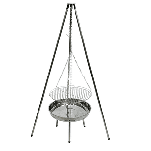 Asador colgante de cromo