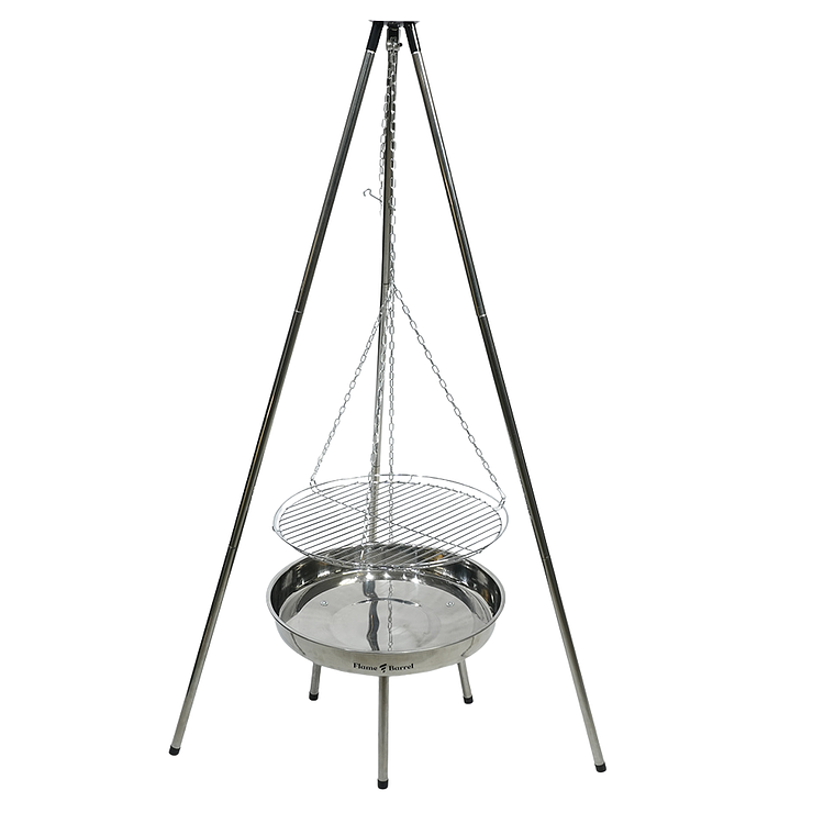 Asador colgante de cromo 1