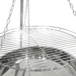 Asador colgante de cromo