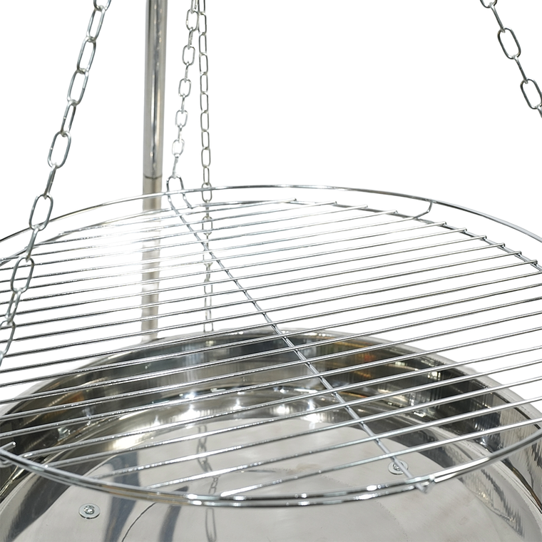 Asador colgante de cromo 2