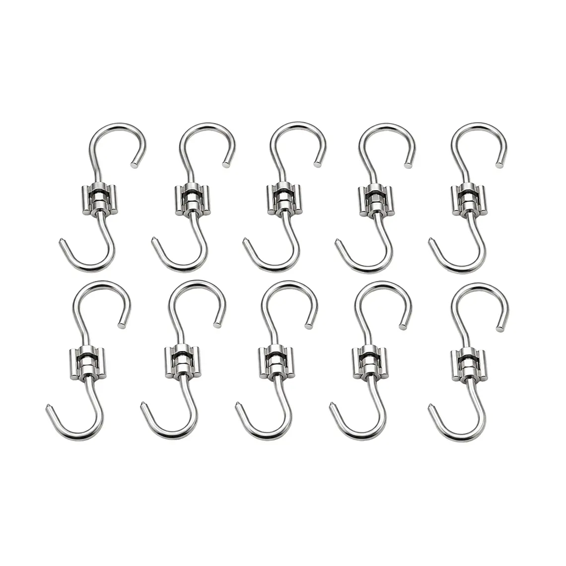 Set de Ganchos Giratorios para Barril x10 Unidades | Flame Barrel | Acero Inoxidable 2
