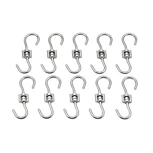 Set de Ganchos Giratorios para Barril x10 Unidades | Flame Barrel | Acero Inoxidable