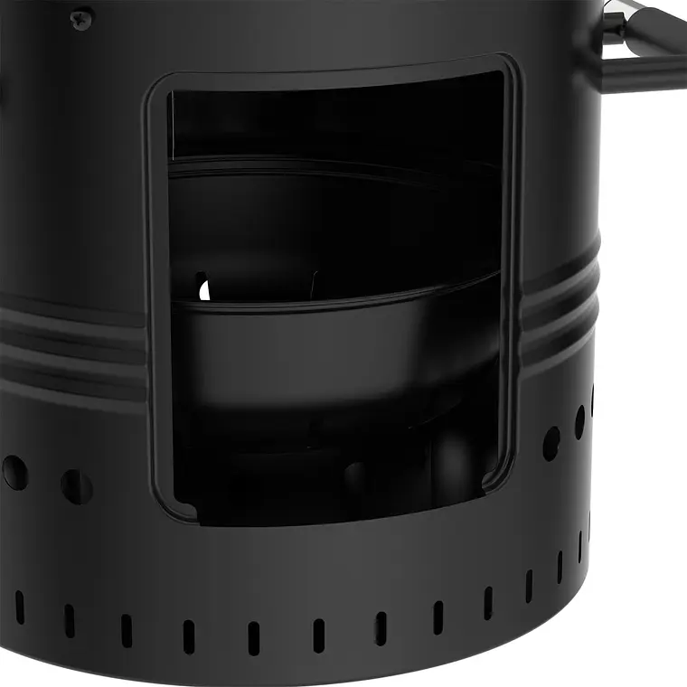 Ahumador Vertical Flame Barrel 16 Pulgadas 2 Niveles 4
