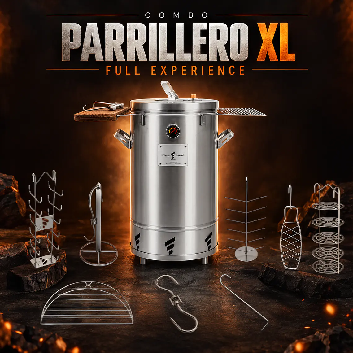 Combo Parrillero XL Emprendedor Full Experience 1