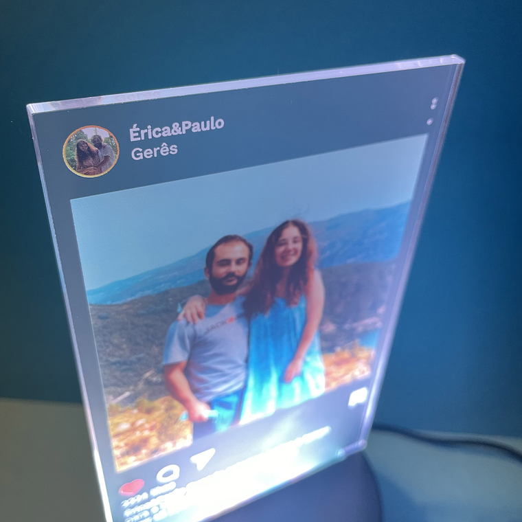 Placa Instagram  - INSTALIGHT 2