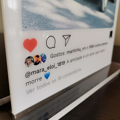 Placa Instagram - BASIC 4