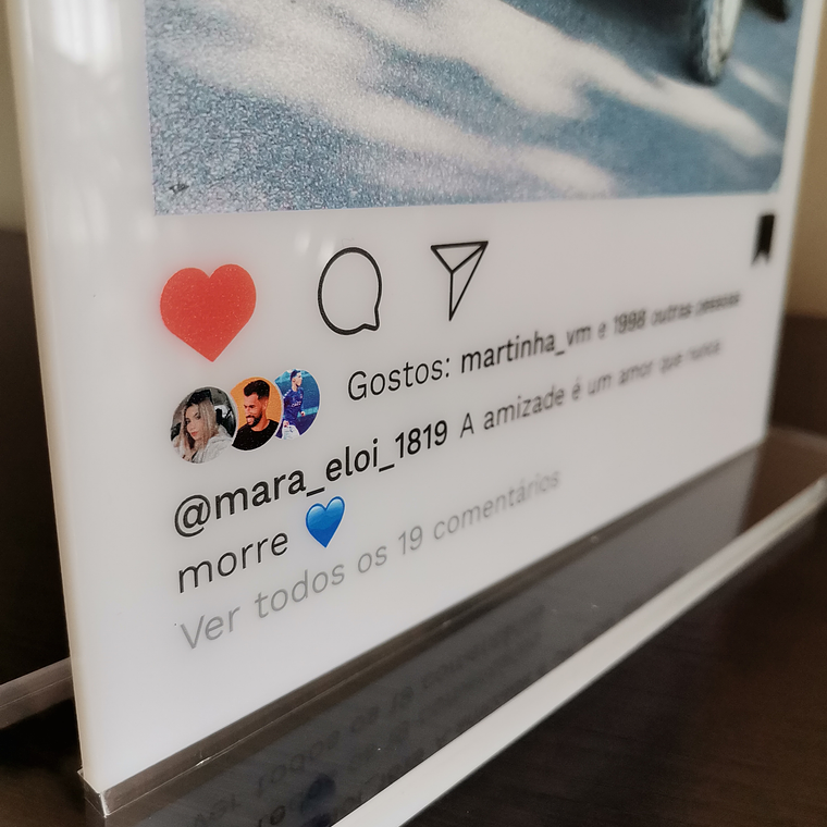 Placa Instagram - BASIC 4