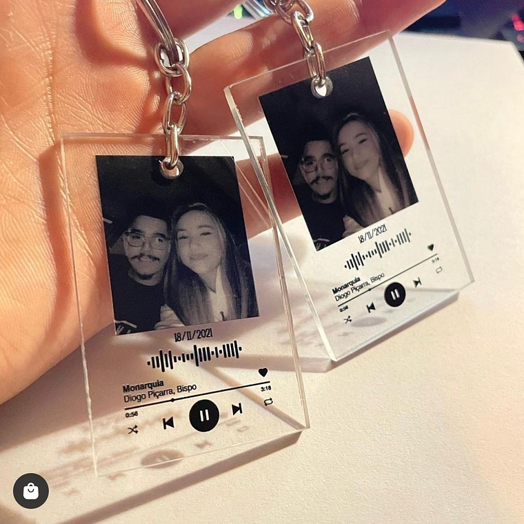 Porta-Chaves - Acrílico Spotify  3