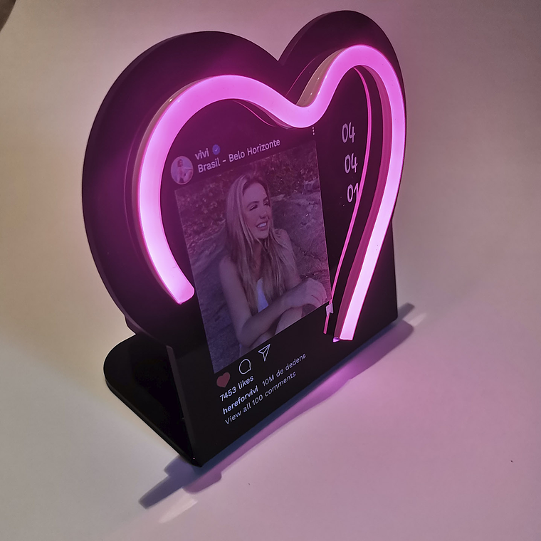 Placa Instagram  - INSTANEON 1