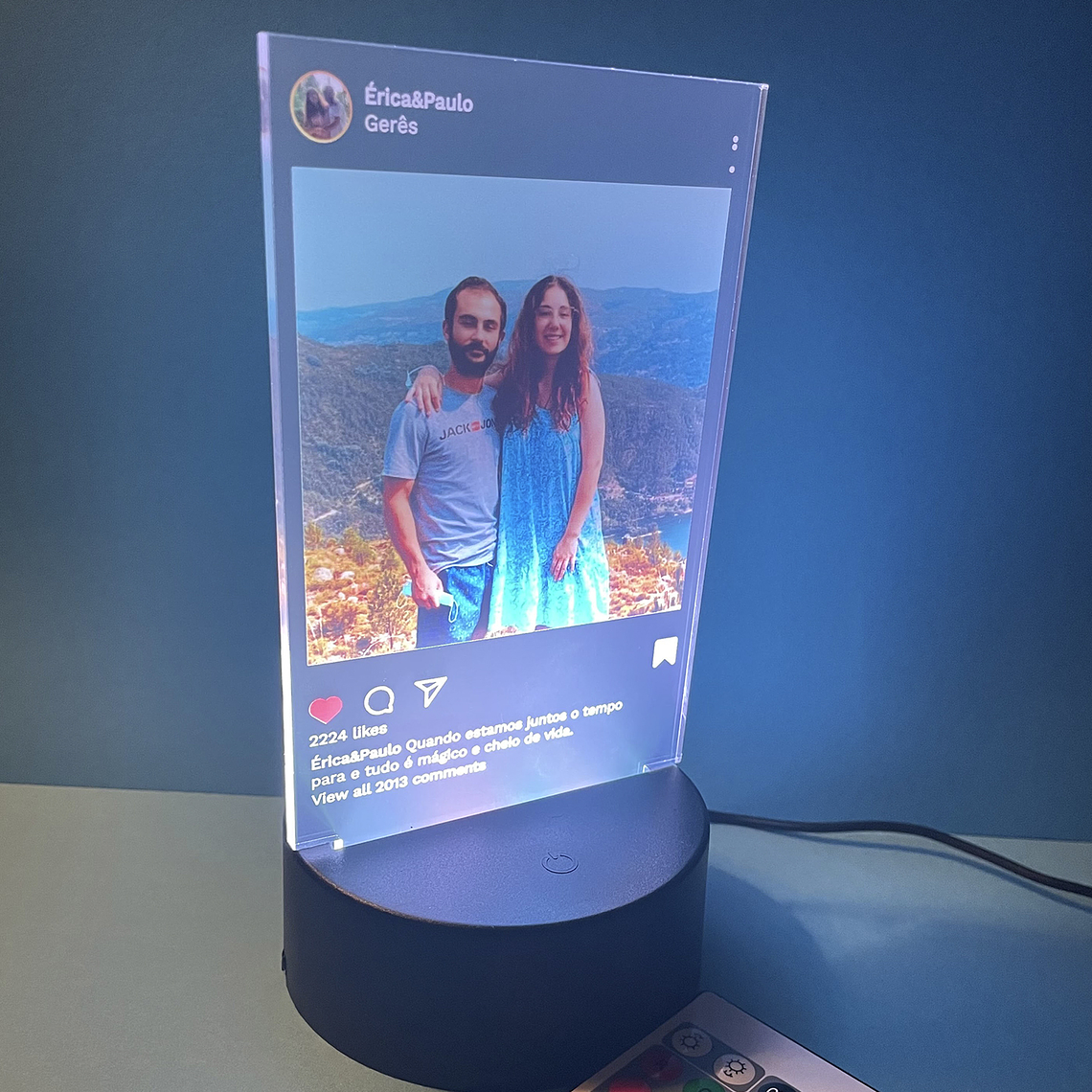 Placa Instagram  - INSTALIGHT 1