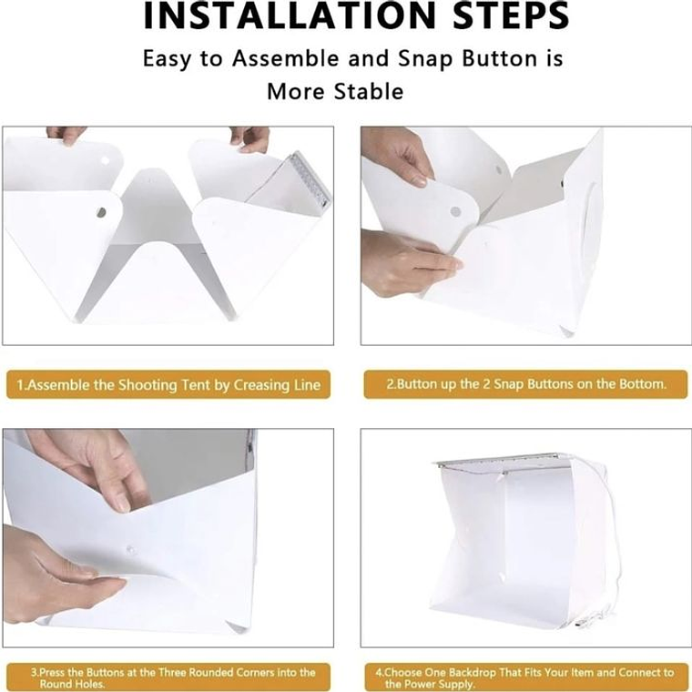 Lightbox / Softbox  40cm portátil -  Portes incluidos 2