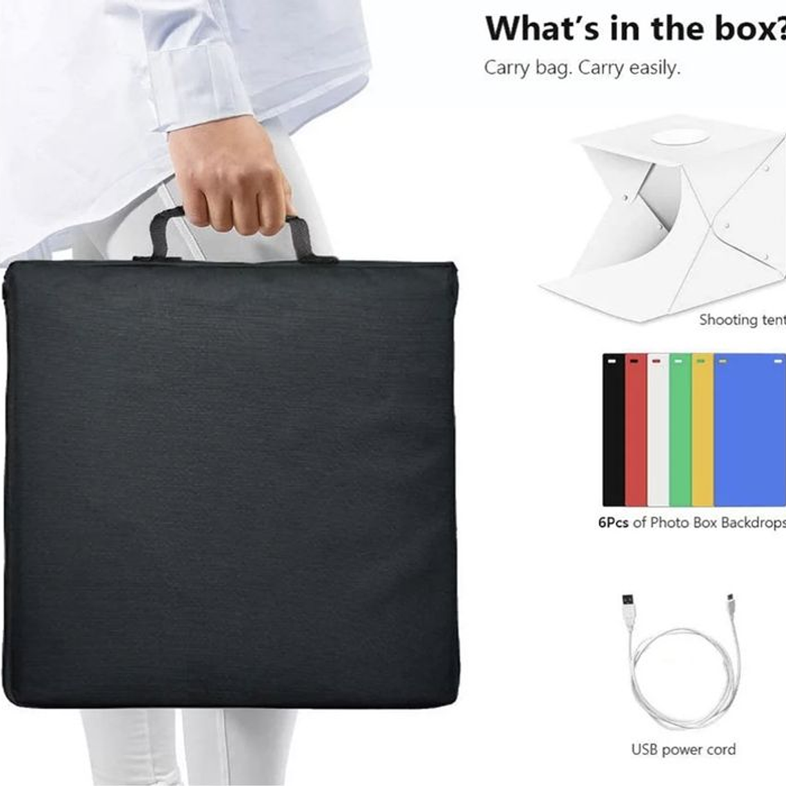 Lightbox / Softbox  40cm portátil -  Portes incluidos 5