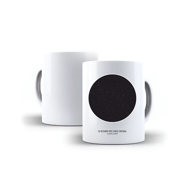 Caneca Mapa das Estrelas﻿ 1