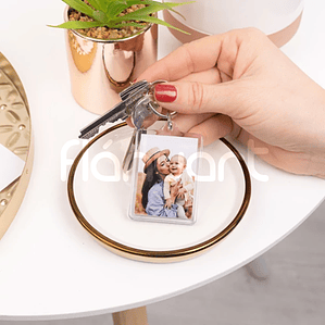 Porta-Chaves Acrílico c/ Impressão 2 faces