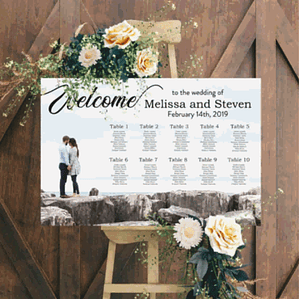 Placa Acrílico Boas-Vindas Casamento