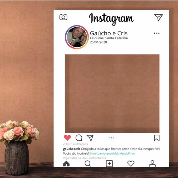 Instagram Placa Casamento, Festa, Jantares... 1