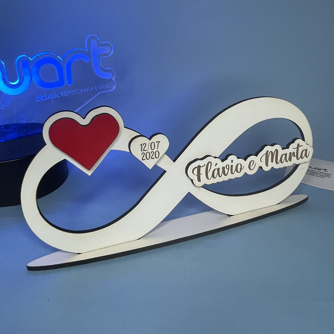 Placa Símbolo do Infinito MDF 1