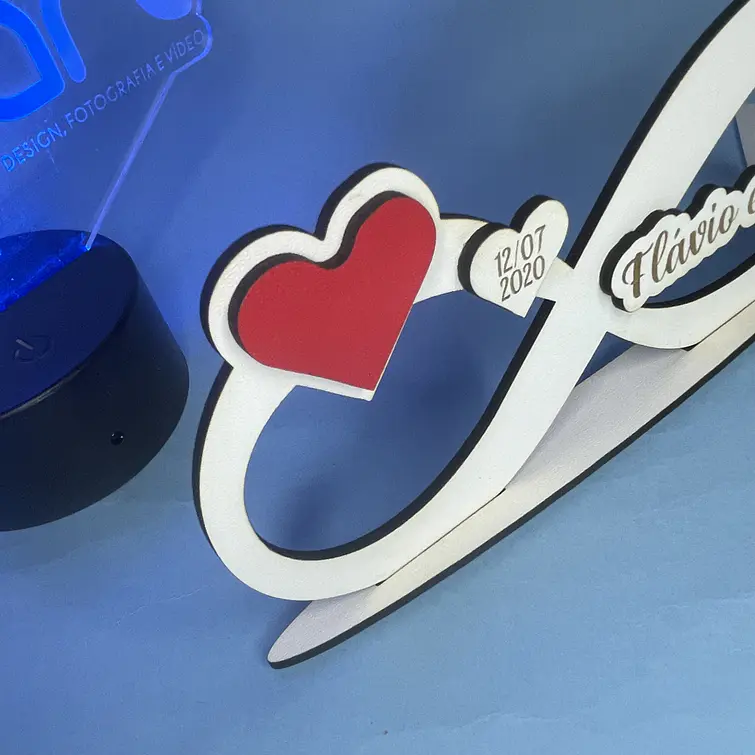 Placa Símbolo do Infinito MDF 2