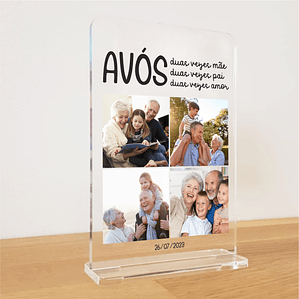 Placa em Acrílico - Avós