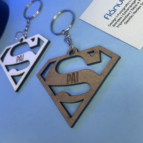Porta Chaves MDF - Super Pai / Mãe / Avós etc 3